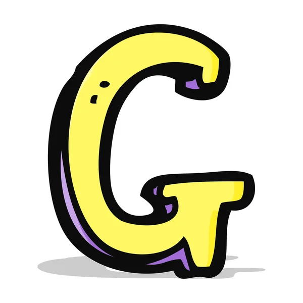 Cartoon alfabet g — Stockvector