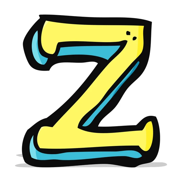 Cartoon letter Z — Stock Vector