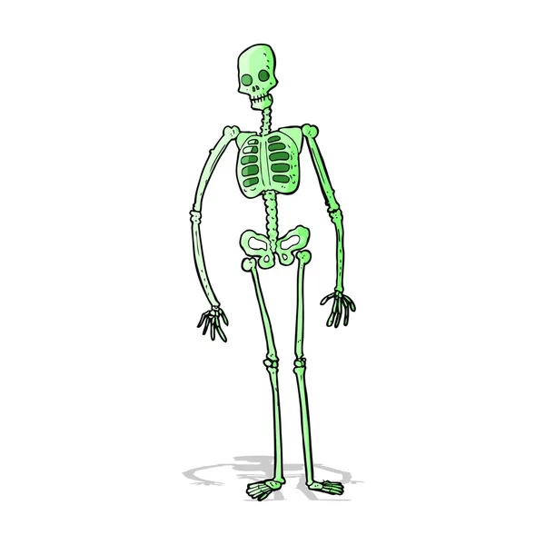 Cartoon spooky skelett — Stock vektor