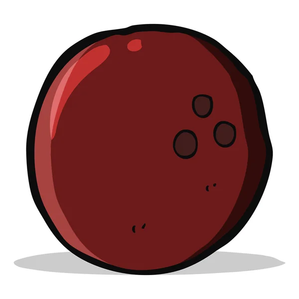 Bola de bolos de dibujos animados — Vector de stock