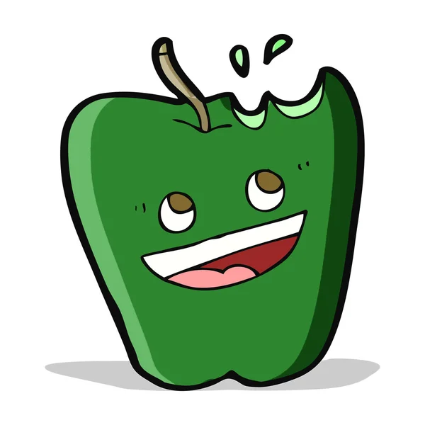 Щасливі apple мультфільм — стоковий вектор