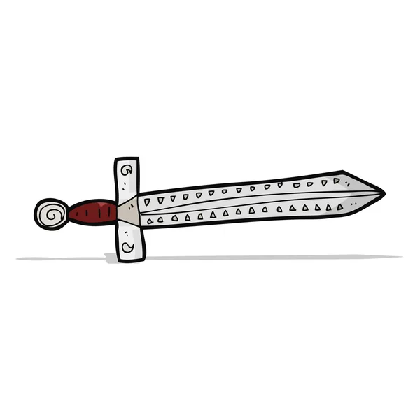 Rajzfilm kard — Stock Vector