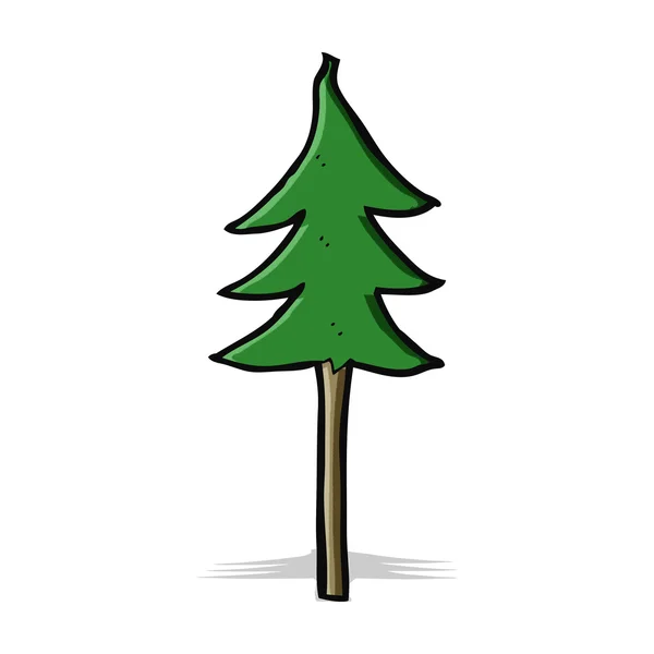 Símbolo de árbol de dibujos animados — Vector de stock