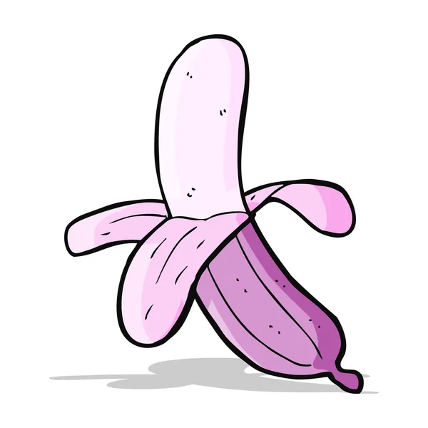Banan kreskówka różowy — Wektor stockowy