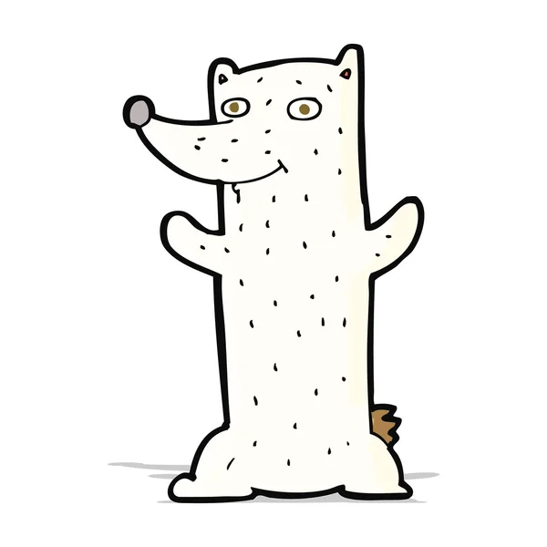 Cartoon polar bear — Stockvector