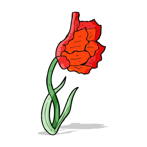 Karikatür çiçek — Stok Vektör