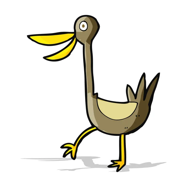 Funny cartoon duck — Stock Vector