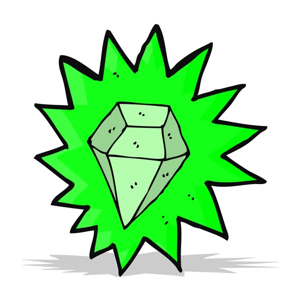 Cartoon stor smaragd — Stock vektor