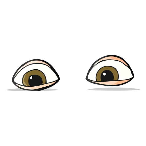 Ojos de dibujos animados — Vector de stock