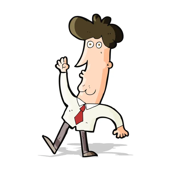 Cartoon office man — Stock Vector