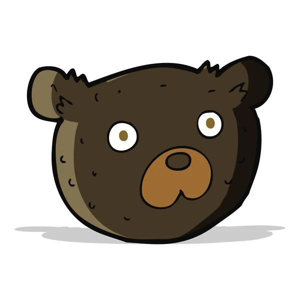 Dibujos animados oso negro — Vector de stock