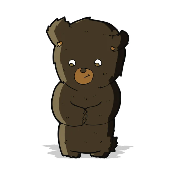 귀여운 검정 곰 — 스톡 벡터