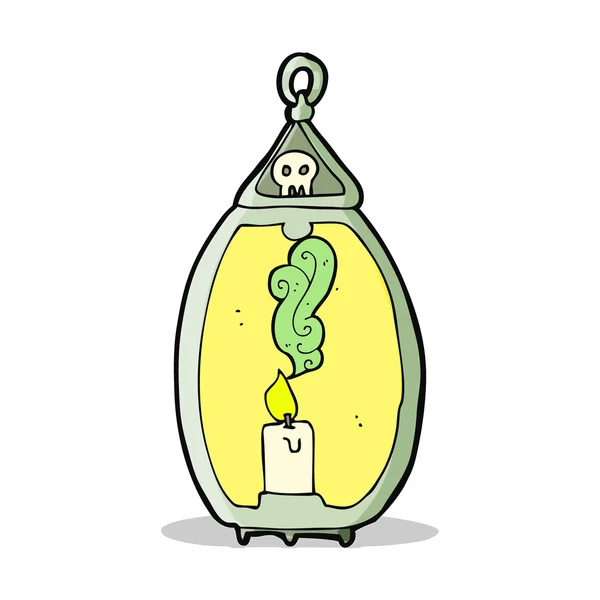 Cartoon spooky lantern — Stock Vector