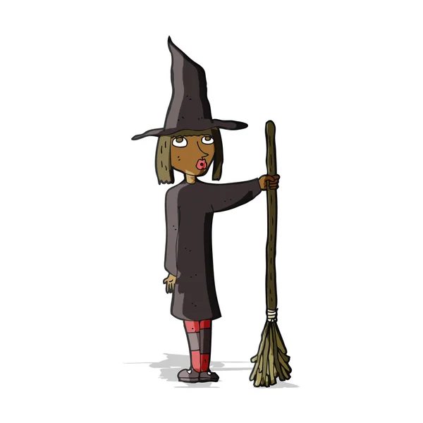 Cartoon witch — Stock Vector