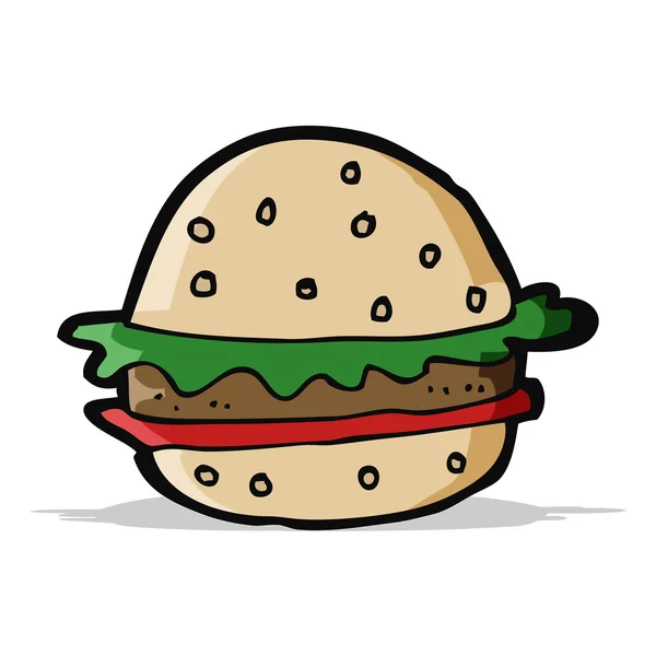 Kreslený hamburger — Stockový vektor