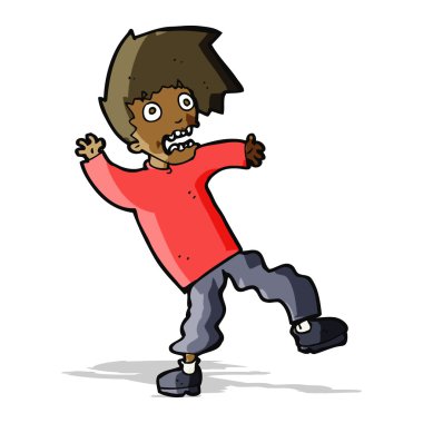 dehşete adam çizgi film