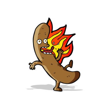 Crazy karikatür sosis