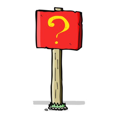 çizgi film soru işareti iletisi