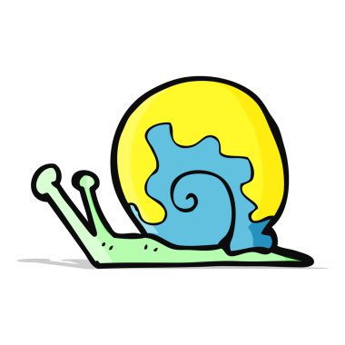 karikatür salyangoz