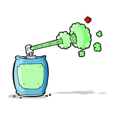 çizgi film sprey sprey kutusu