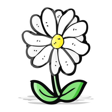 karikatür çiçek simgesi