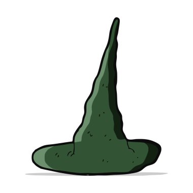 Çizgi film hayaleti cadı şapkası.