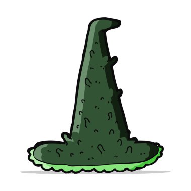 Çizgi film hayaleti cadı şapkası.