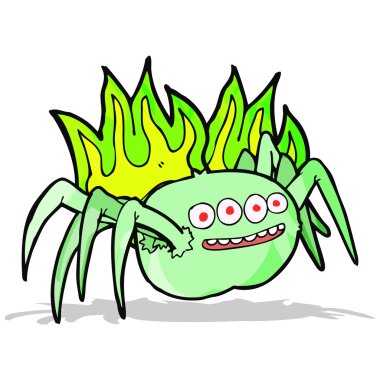 çizgi film korkunç örümcek