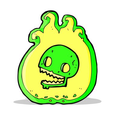 karikatür cadılar bayramı alev sınırı