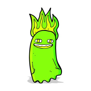 komik karikatür hayalet