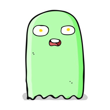 komik karikatür hayalet