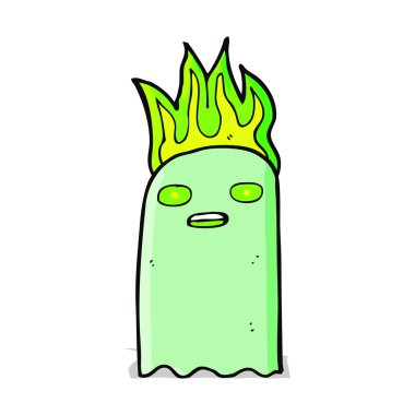 komik karikatür hayalet