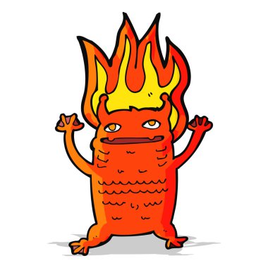 küçük canavar cartoon