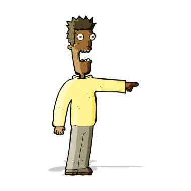 dehşete adam çizgi film