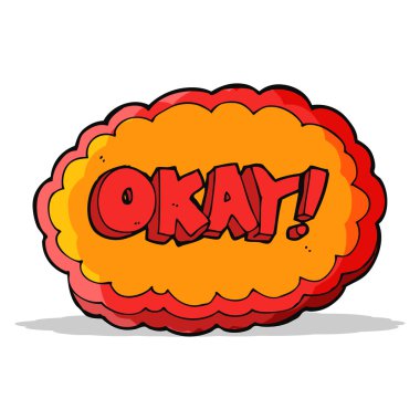 Tamam işareti karikatür