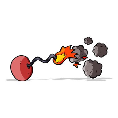 karikatür yuvarlak bombası
