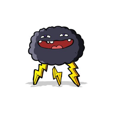 mutlu karikatür bulut