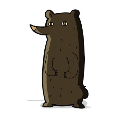 Komik çizgi film kara ayı.