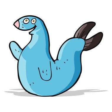 karikatür mutlu mühür