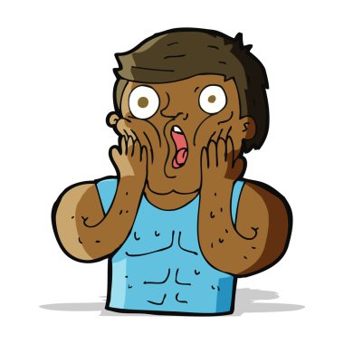 çizgi film şok jimnastik adamı