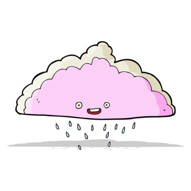 karikatür yağmur bulutu