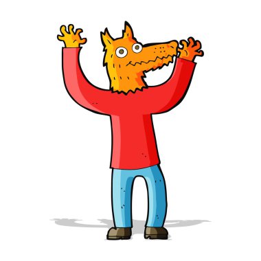 karikatür fox adam