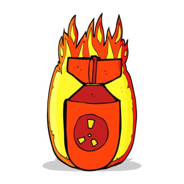 karikatür atom bombası