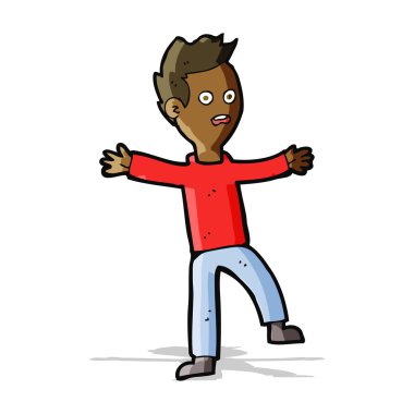 karikatür ürküyor çocuk