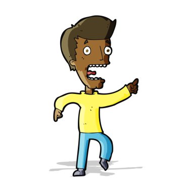 dehşete adam çizgi film