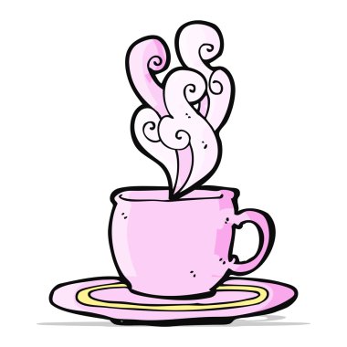 karikatür çay bardağı