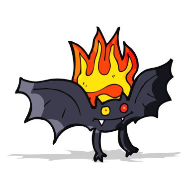 karikatür vampir yarasa