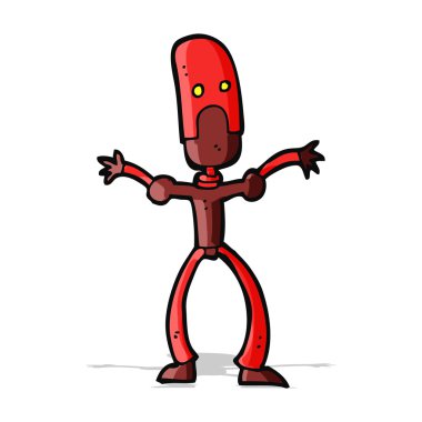 karikatür komik robot