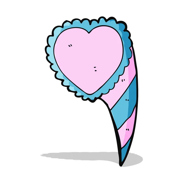 Cartoon liefde hart symbool — Stockvector