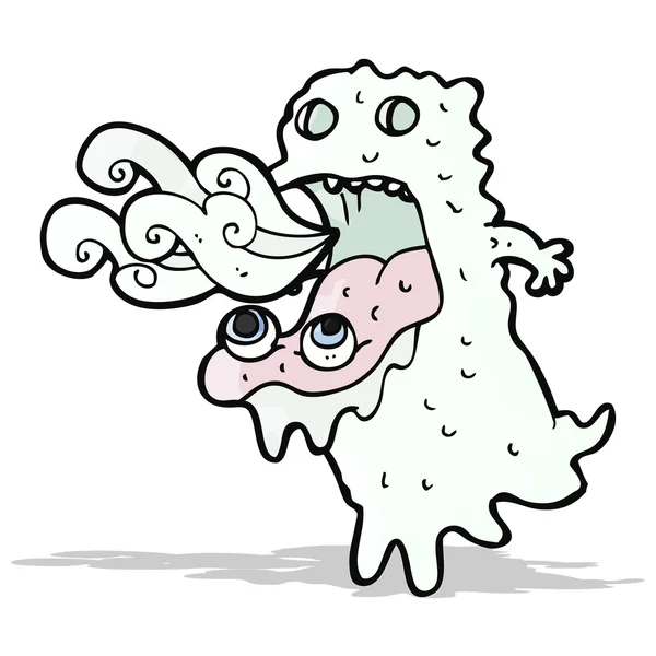 Cartoon gross ghost — Stock Vector